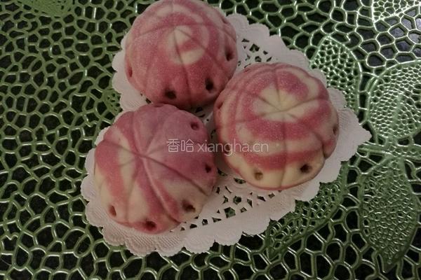 飞碟型豆沙包的做法图解9