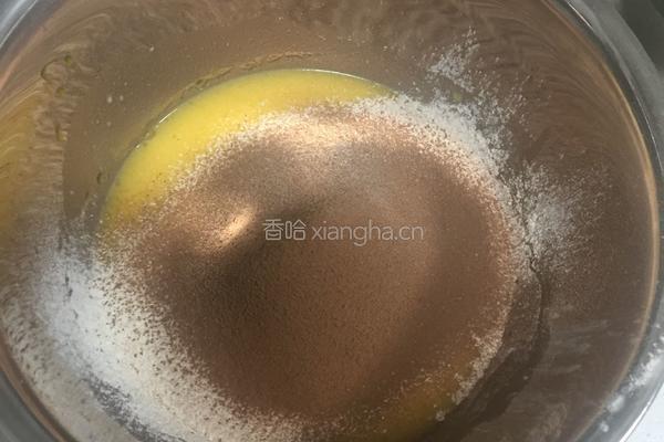 可可蜜豆蛋糕卷的做法图解4