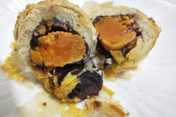 紫薯蛋黄酥的做法图解21