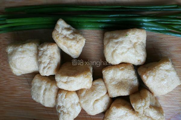 荠菜肉末塞油豆腐的做法图解7