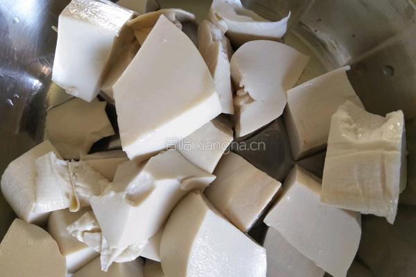 火腿青菜豆腐汤的做法图解4