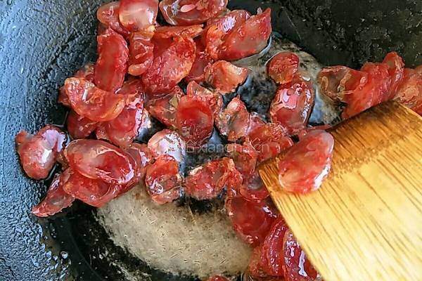 腊肠炒荷兰豆的做法图解8