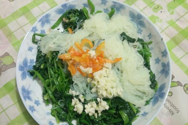 水晶粉丝菠菜的做法图解7