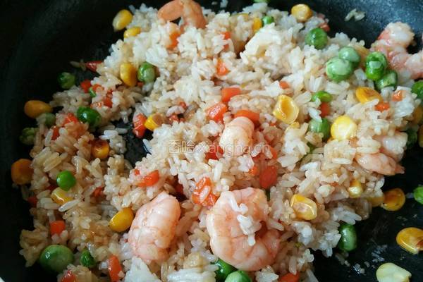 清新柚子炒饭的做法图解5