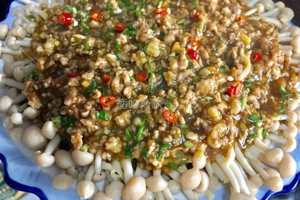 肉末鲜茶树菇的做法图解18