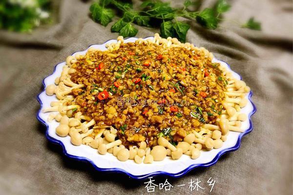 肉末鲜茶树菇的做法图解19