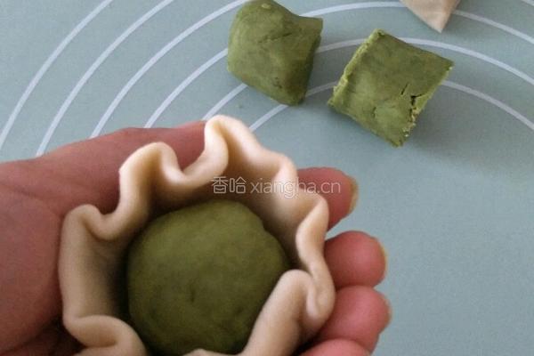 抹茶红豆泥酥的做法图解12