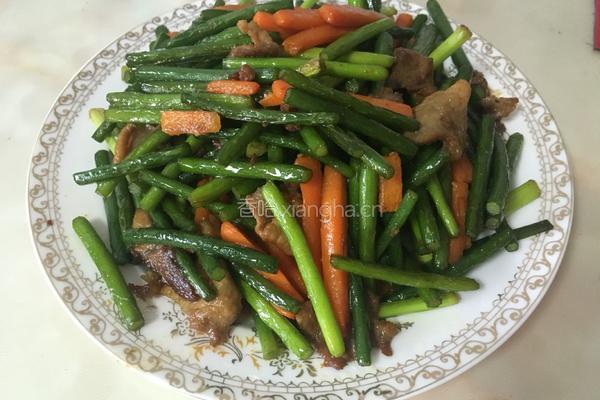 蒜薹炒肉的做法图解6