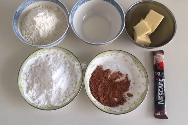 咖啡豆豆饼干的做法图解1