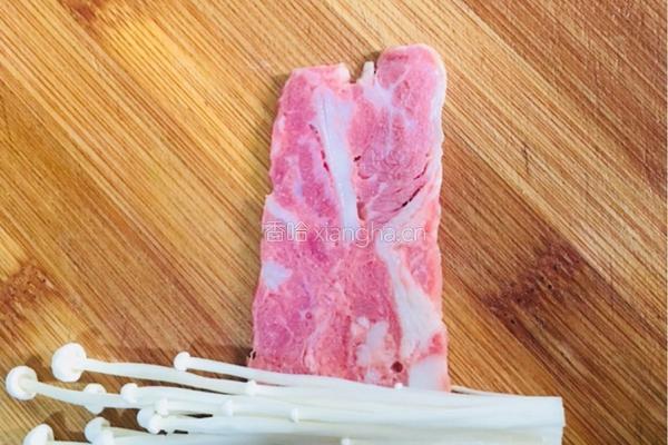 培根金针菇卷的做法图解5