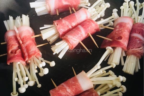 培根金针菇卷的做法图解9