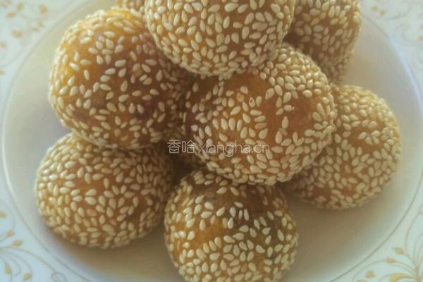 豆沙馅南瓜麻团的做法图解10