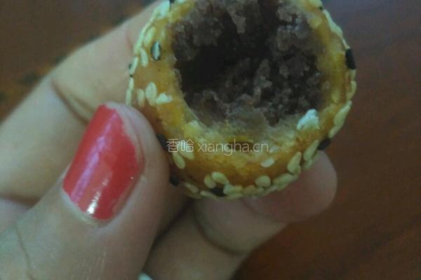 豆沙馅南瓜麻团的做法图解9