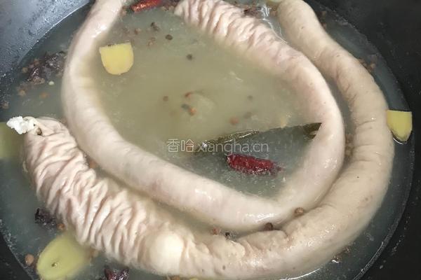 干锅肥肠的做法图解3