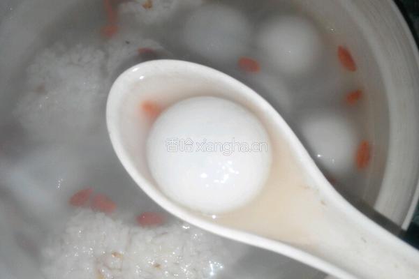 酒酿芝麻心圆子的做法图解5