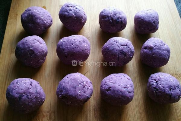 紫薯糯米饼的做法图解6
