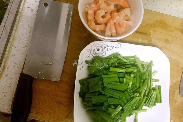 虾仁韭菜的做法图解3
