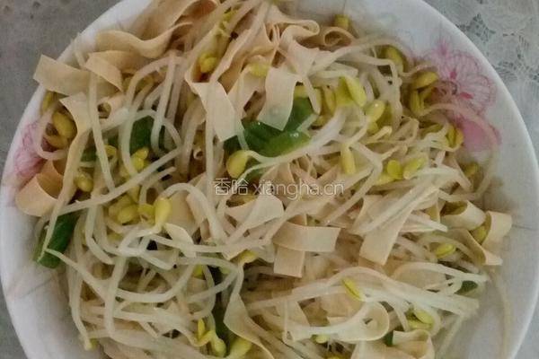 青椒豆芽炒百页的做法图解10