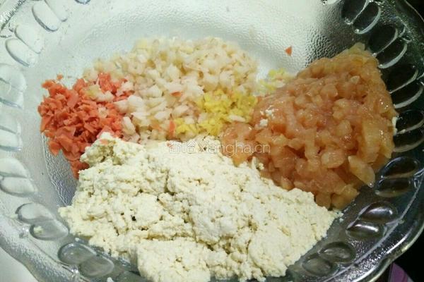 豆腐丸子的做法图解4