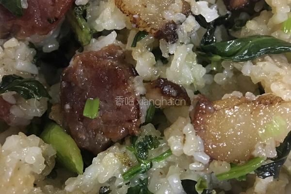 腊肉腊肠糯米饭的做法图解11