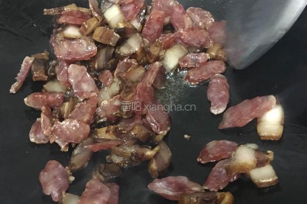 腊肉腊肠糯米饭的做法图解7