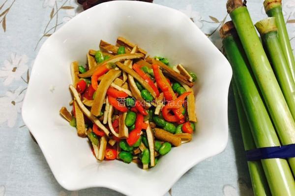 毛豆香干的做法图解3
