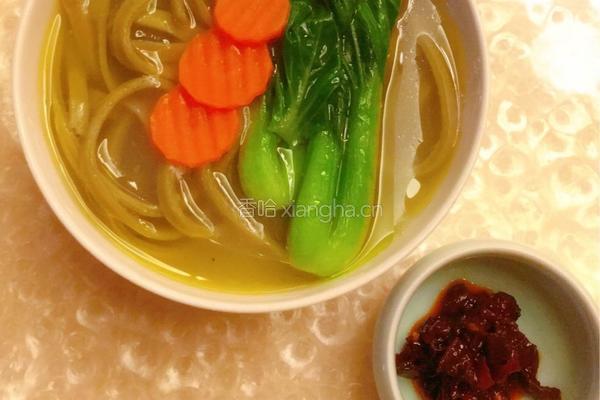 牦牛骨汤青菜手擀面的做法图解14
