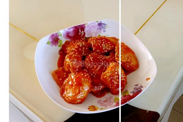 糖醋木棉豆腐的做法图解7