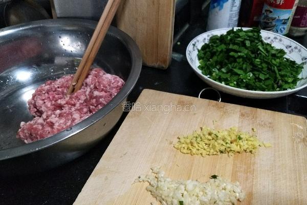 韭菜猪肉饺的做法图解1