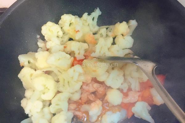 宝宝餐【番茄炒花菜】的做法图解7