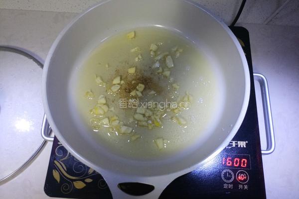 青菜牛肉炒饭的做法图解3