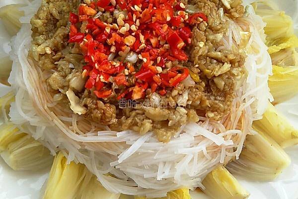 蒜蓉粉丝娃娃菜的做法图解11