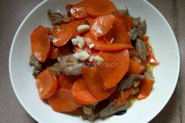 胡萝卜炒肉的做法图解6