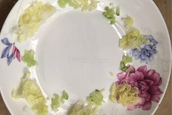 肉末青瓜大白炒饭的做法图解2