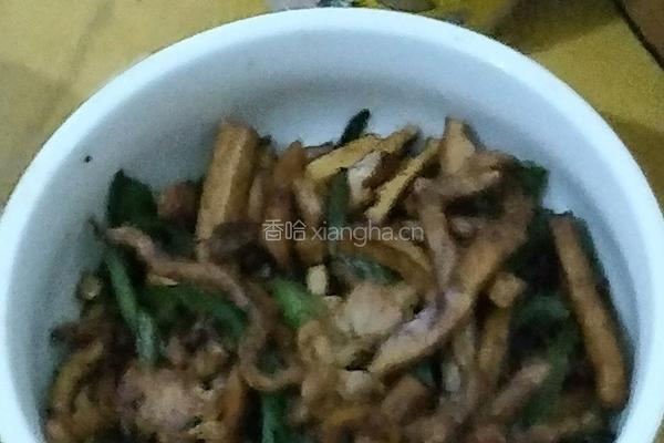 香干炒肉丝的做法图解8