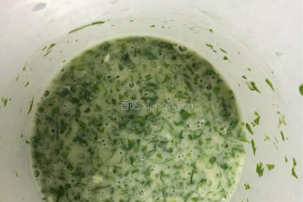 芹菜鸡蛋饼的做法图解3