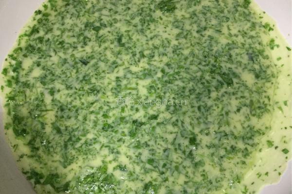 芹菜鸡蛋饼的做法图解4