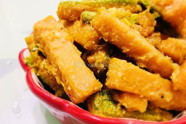 黄金南瓜条的做法图解11