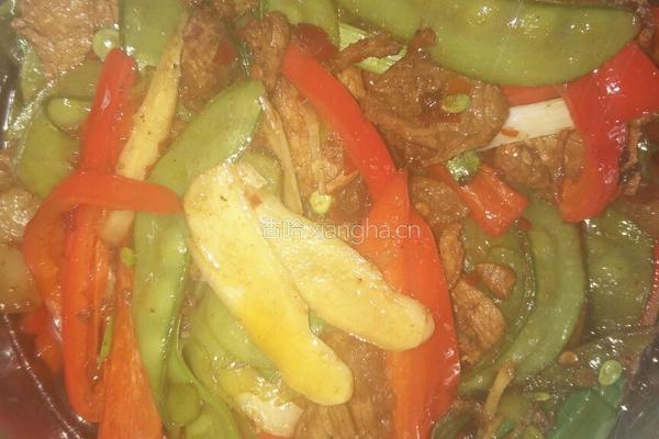 豌豆烧回锅肉的做法图解9