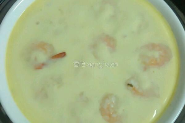 虾仁豆腐蒸蛋的做法图解12