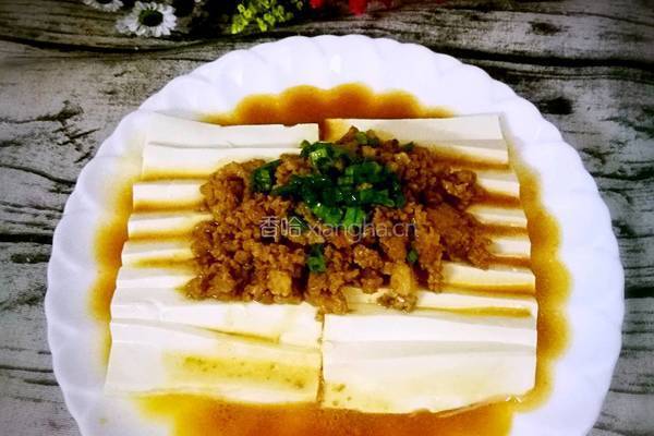 肉沫豆腐的做法图解4