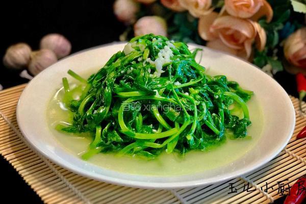 蒜蓉豌豆尖的做法图解6