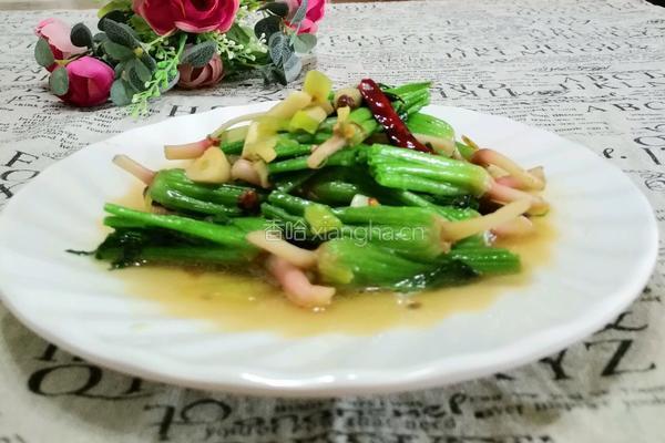 烧菠菜根的做法图解6