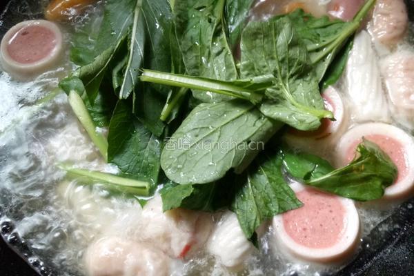 丸子豆腐青菜汤的做法图解5
