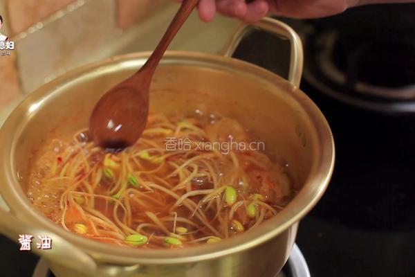 韩式辣白菜豆芽汤的做法图解11