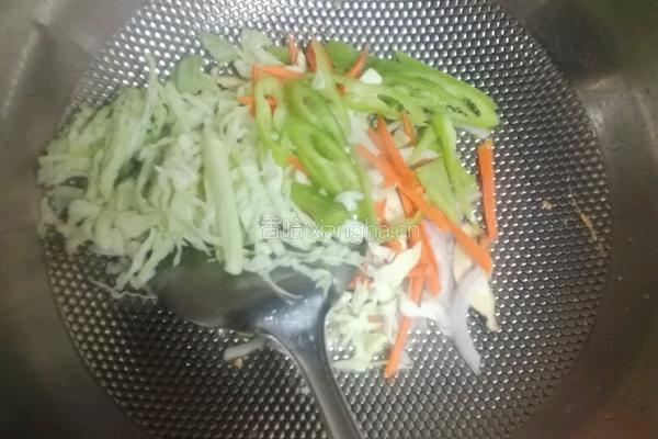 素炒煎饼的做法图解8