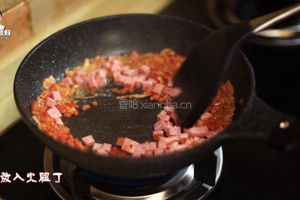 韩式辣白菜炒饭的做法图解11