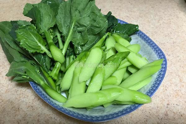 白灼芥兰的做法图解2