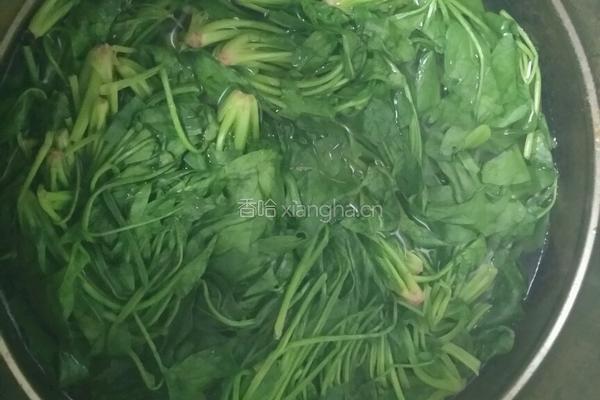 香煎菠菜饼的做法图解1