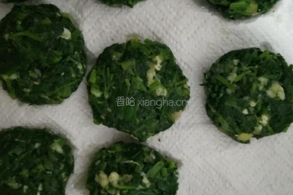 香煎菠菜饼的做法图解5